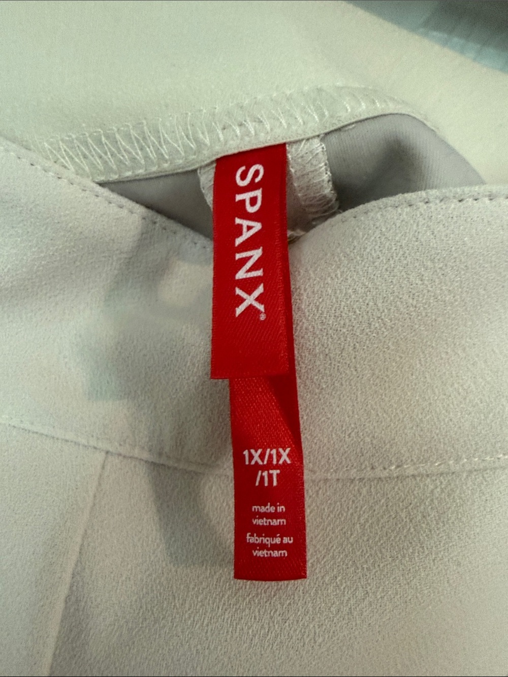 SPANX Cream Wide-Leg Trousers - Picture 4 of 7